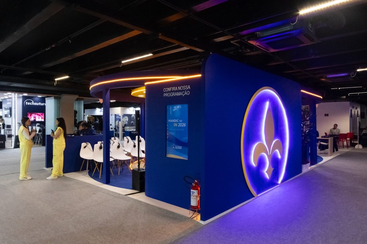 Estande em feira industrial